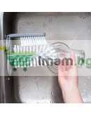 Двойна четка за миене на стъклени чаши с вакуум